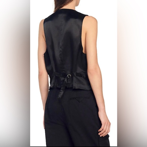 NWT SANDRO Black Vest - Picture 6 of 11
